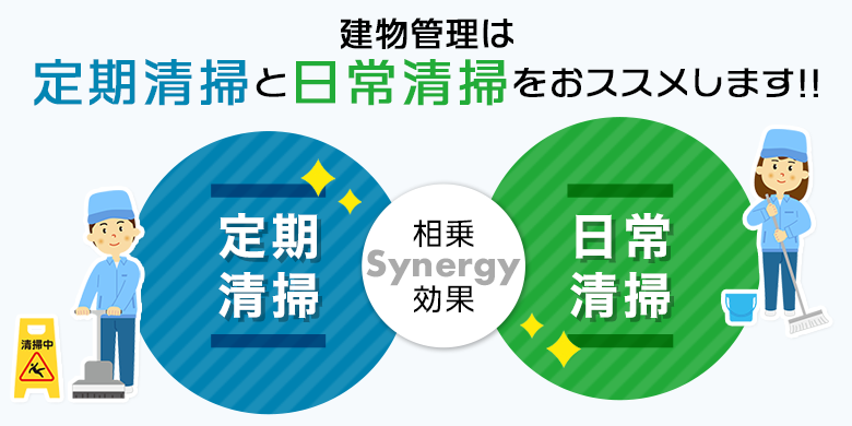 建物管理は定期清掃と日常清掃をおススメします